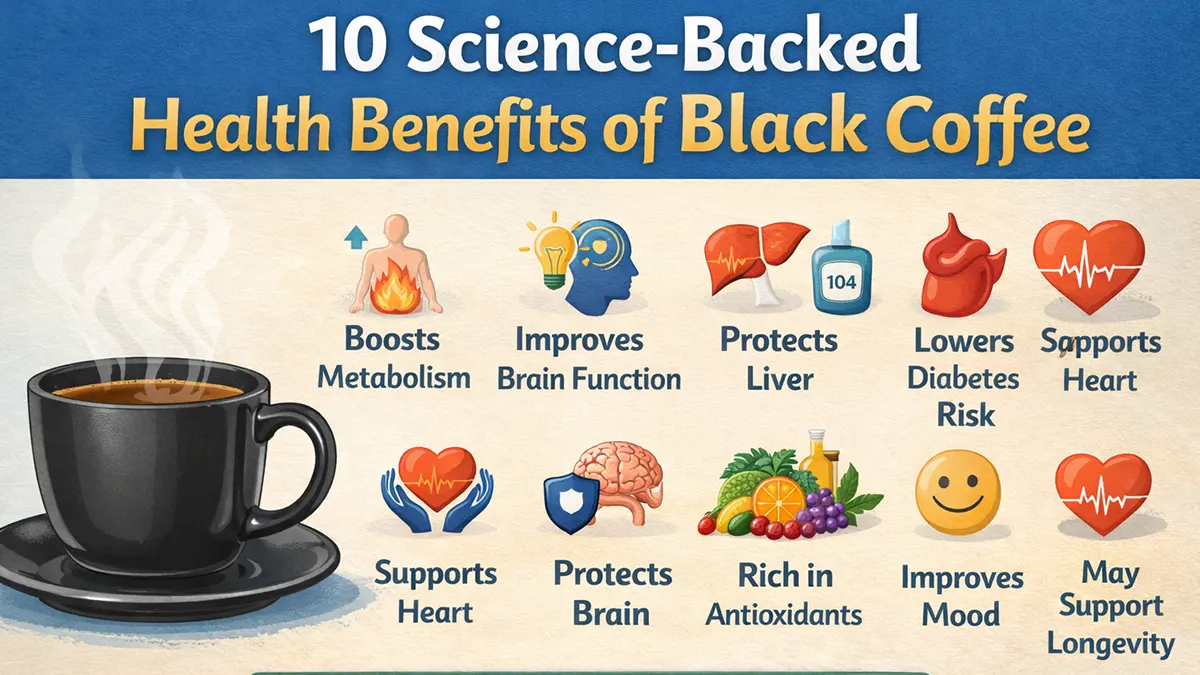 Science-backed black coffee benefits for metabolism brain liver and weight loss