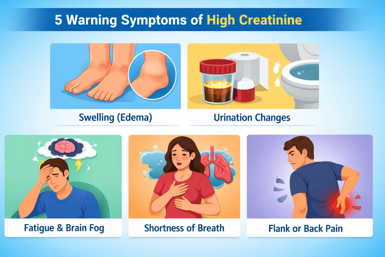 Warning Symptoms of High Creatinine Levels