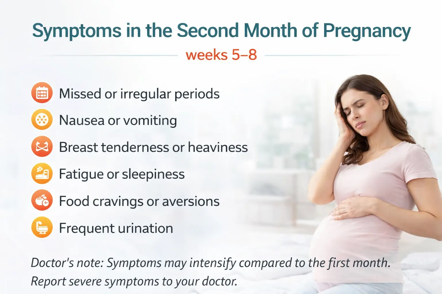 Second Month Pregnancy Symptoms