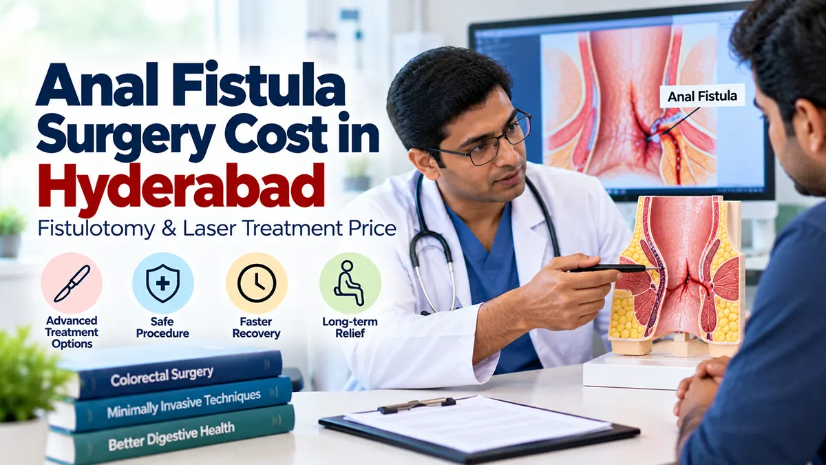 Anal fistula surgery cost, fistulotomy and laser fistula treatment in Hyderabad