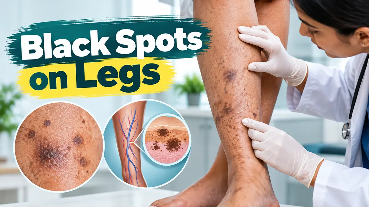 Black spots on legs causes treatment and warning signs
