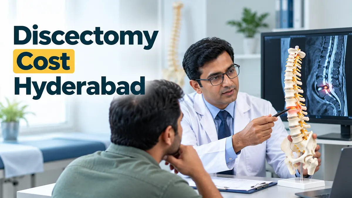 Discectomy surgery cost in Hyderabad for herniated disc treatment