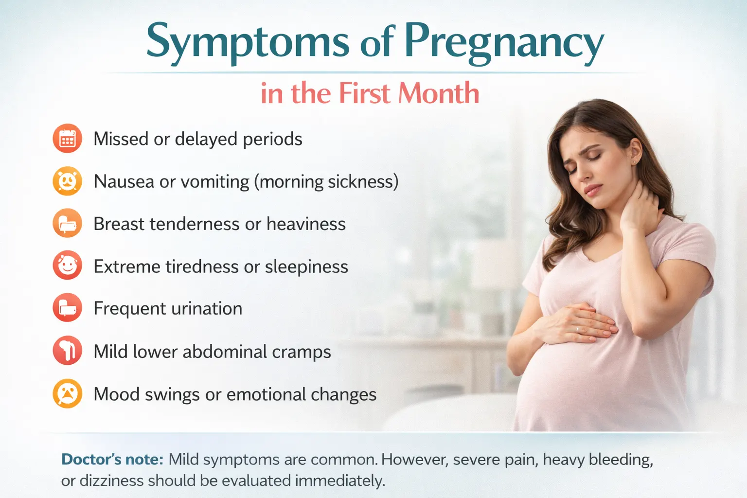 Symptoms of Pregnancy in the First Month