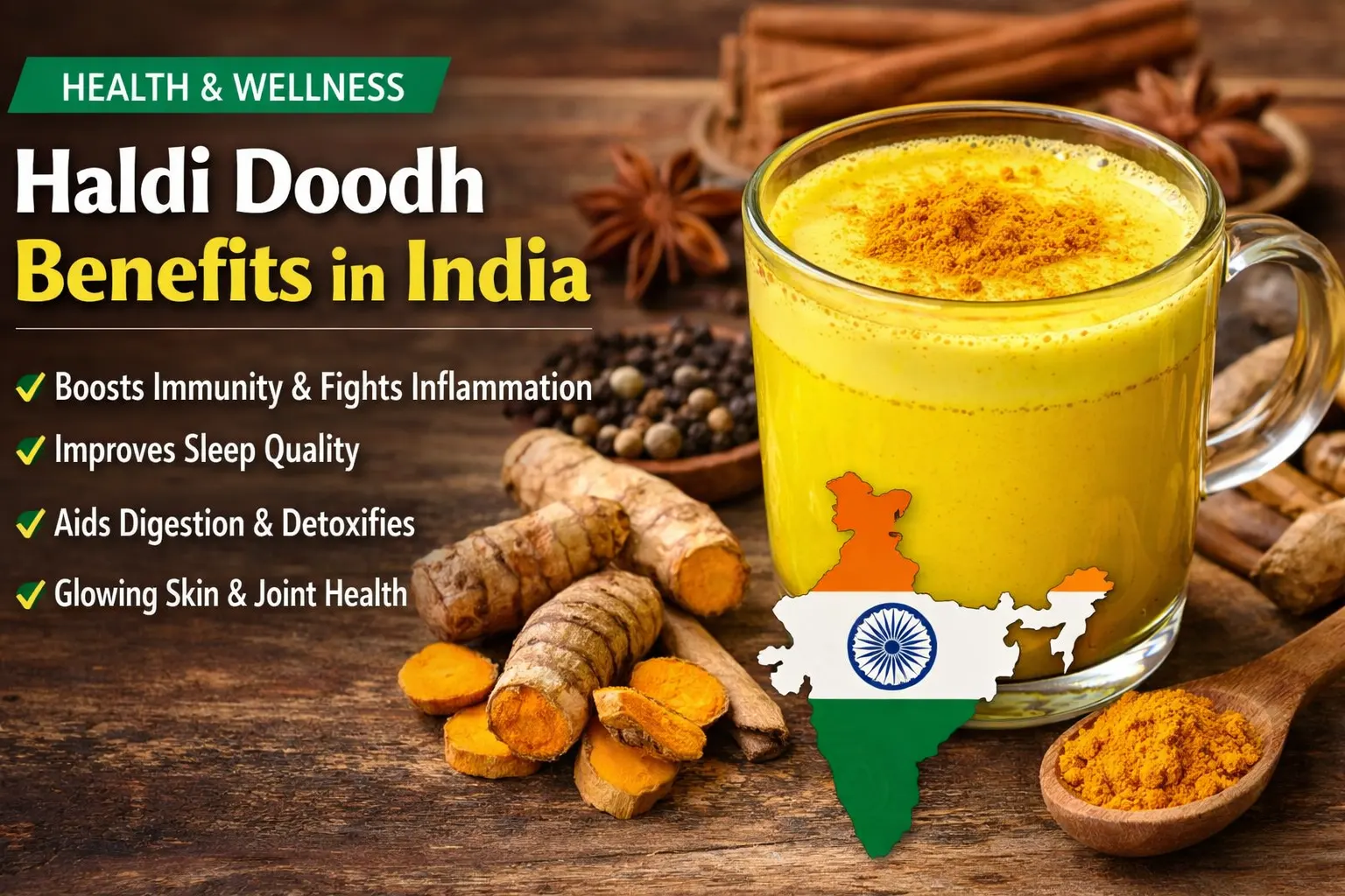 Health Benefits of Turmeric Milk in India – Haldi Doodh Guide