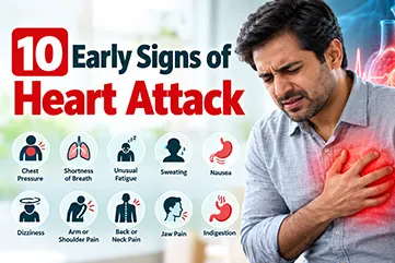 Heart Attack Early Warning Signs: 10 Key Symptoms & When to Act (2026)