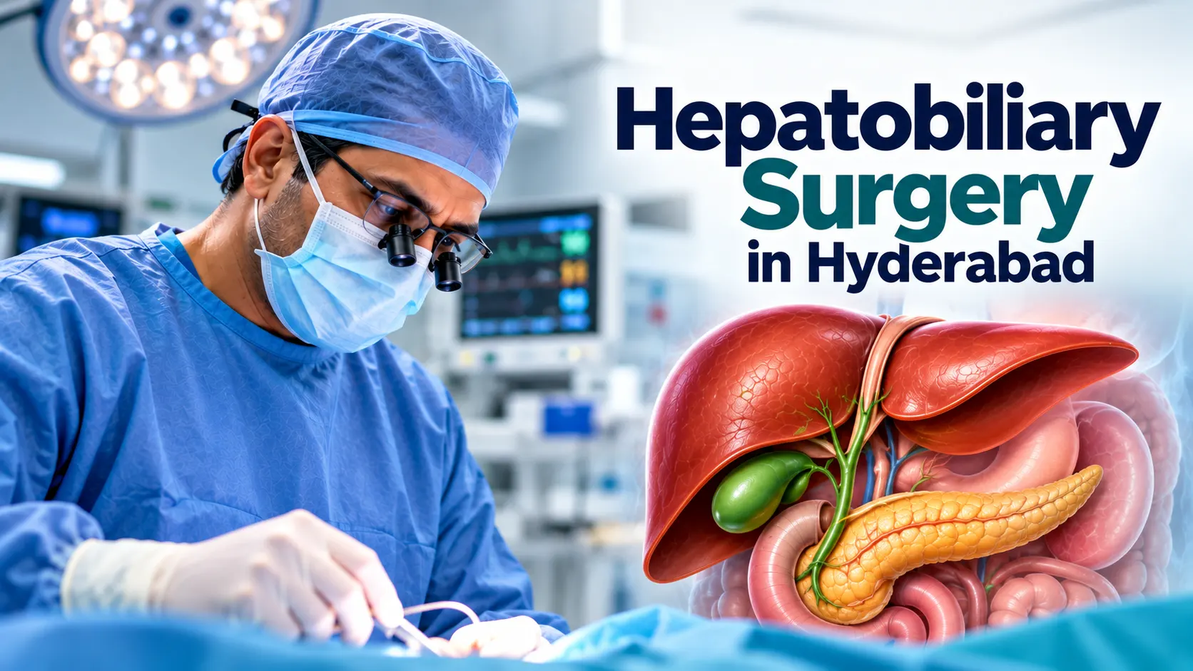 Hepatobiliary surgery involving liver gallbladder bile ducts and pancreas