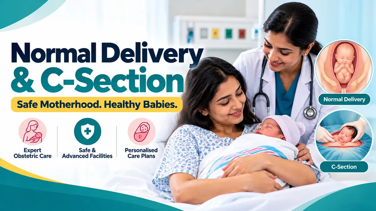 Maternity consultation discussing normal delivery and C-section in Kukatpally Hyderabad