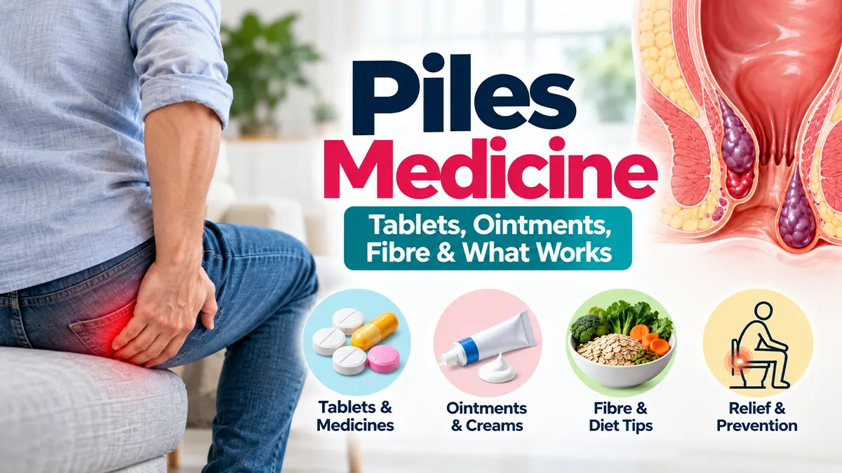 Piles medicine tablets ointments fibre and treatment guide