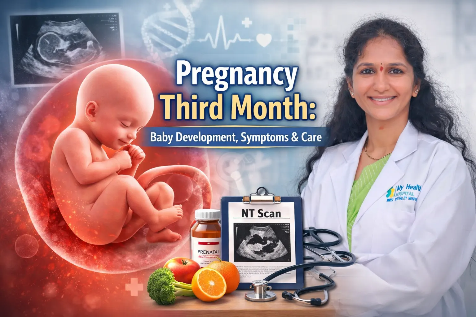 Pregnancy Third Month Guide – Baby Development, Symptoms & Care