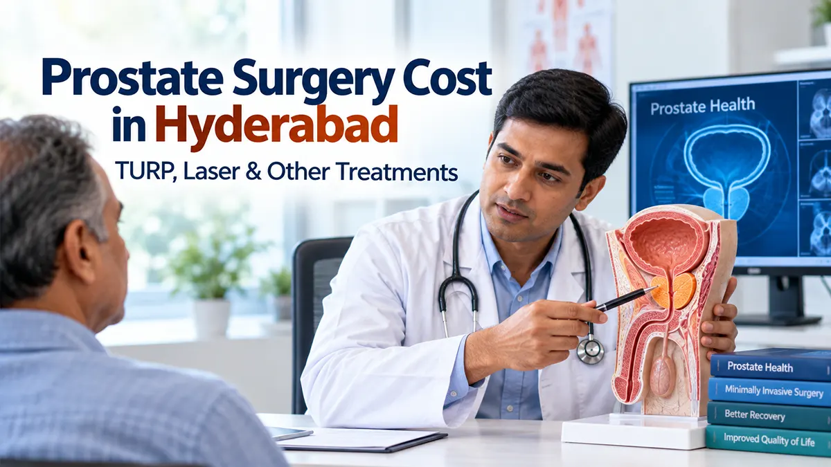 Prostate surgery cost including TURP and laser prostate treatment in Hyderabad
