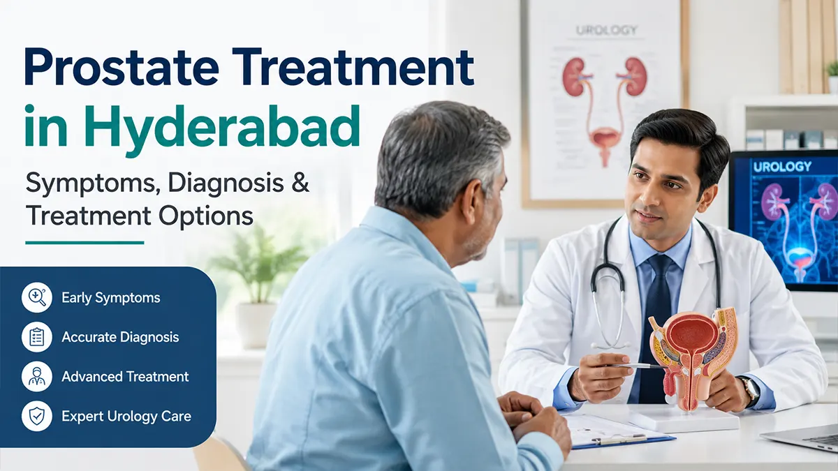 Prostate treatment in Hyderabad with a urologist consultation