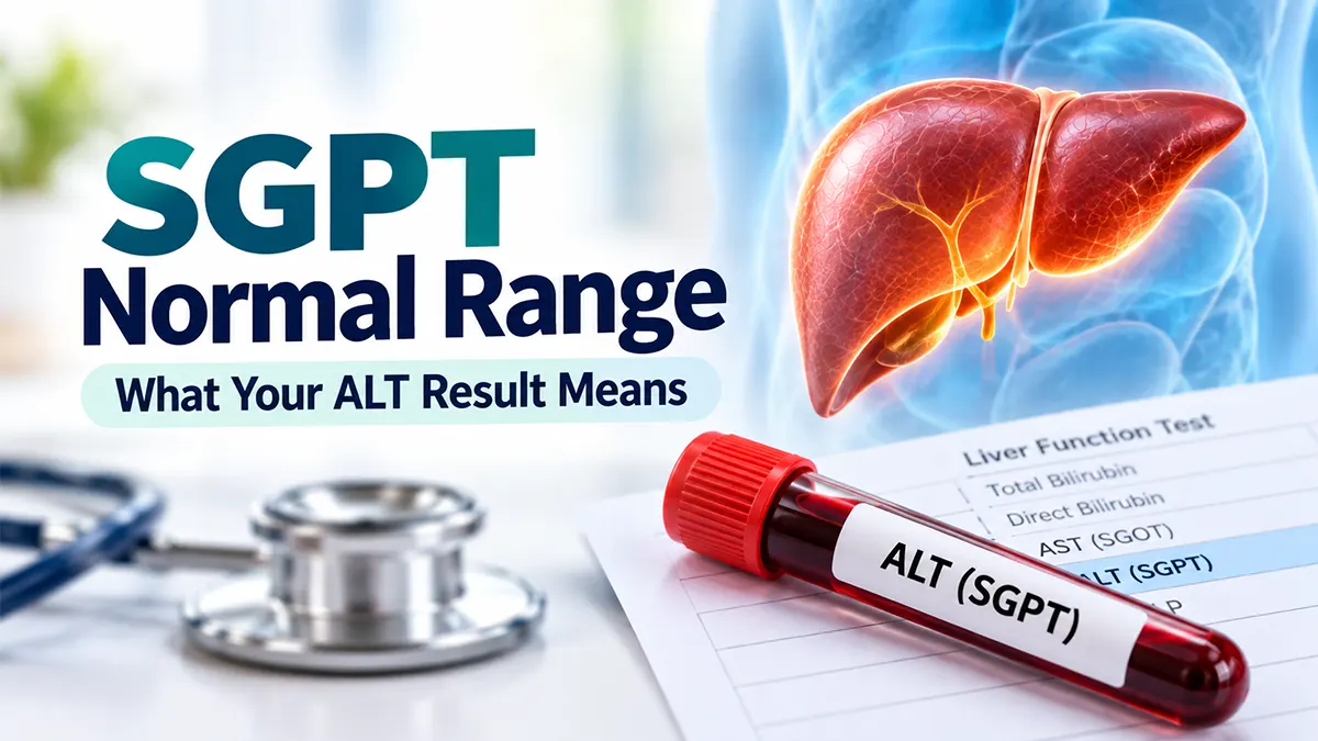 SGPT ALT blood test normal range and liver health