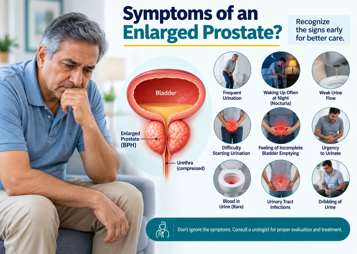 Symptoms of benign prostatic hyperplasia