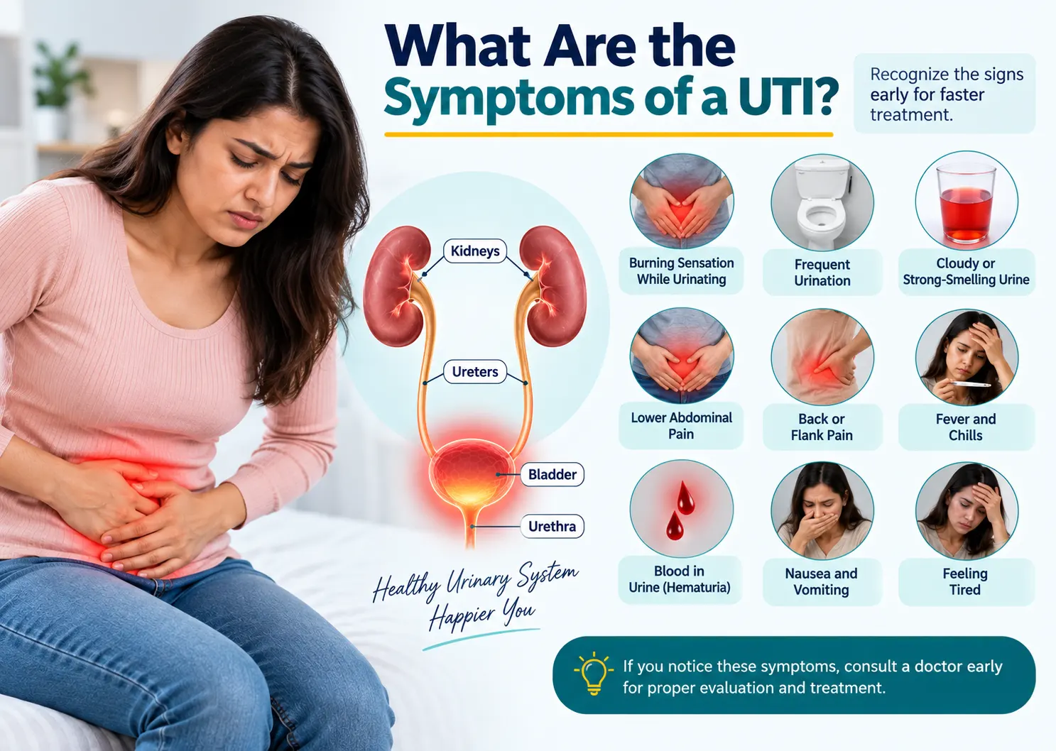 Common urinary tract infection symptoms