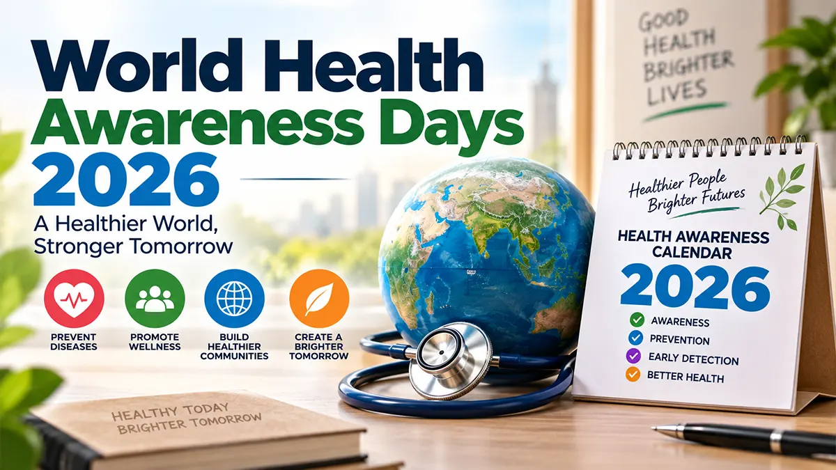 World Health Awareness Days 2026 calendar